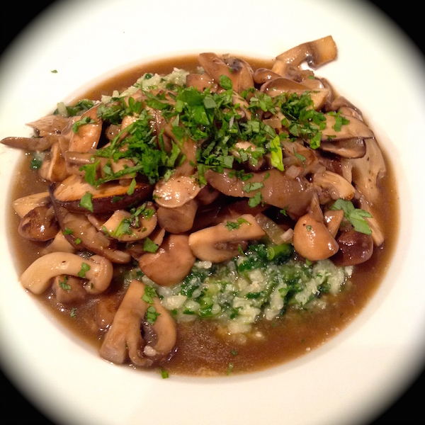 Green Risotto with Mushrooms