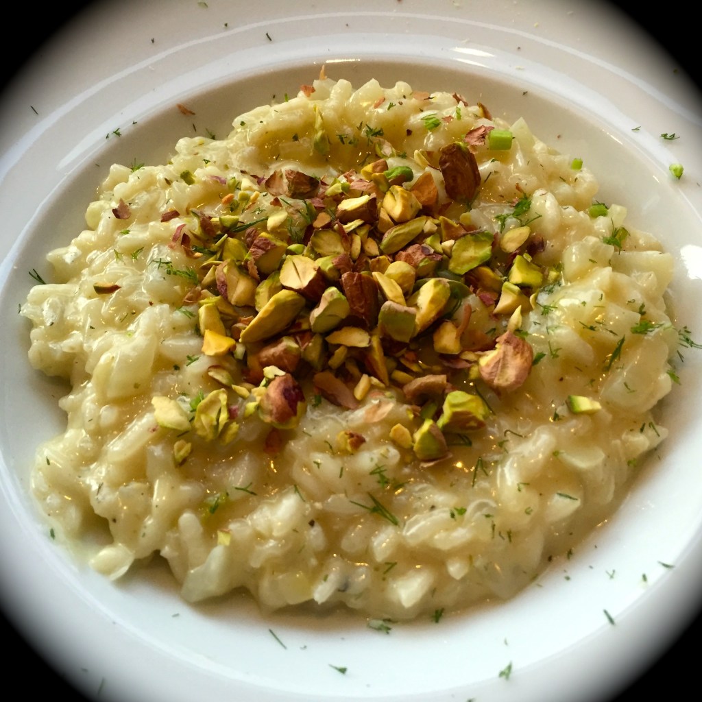 Fennel Risotto with Chopped Pistachios