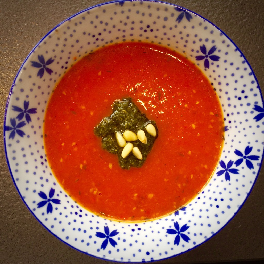 Roasted Tomato and Red Pepper Soup