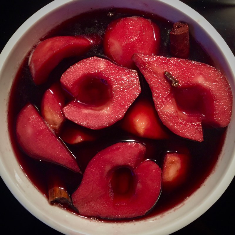 poached pears