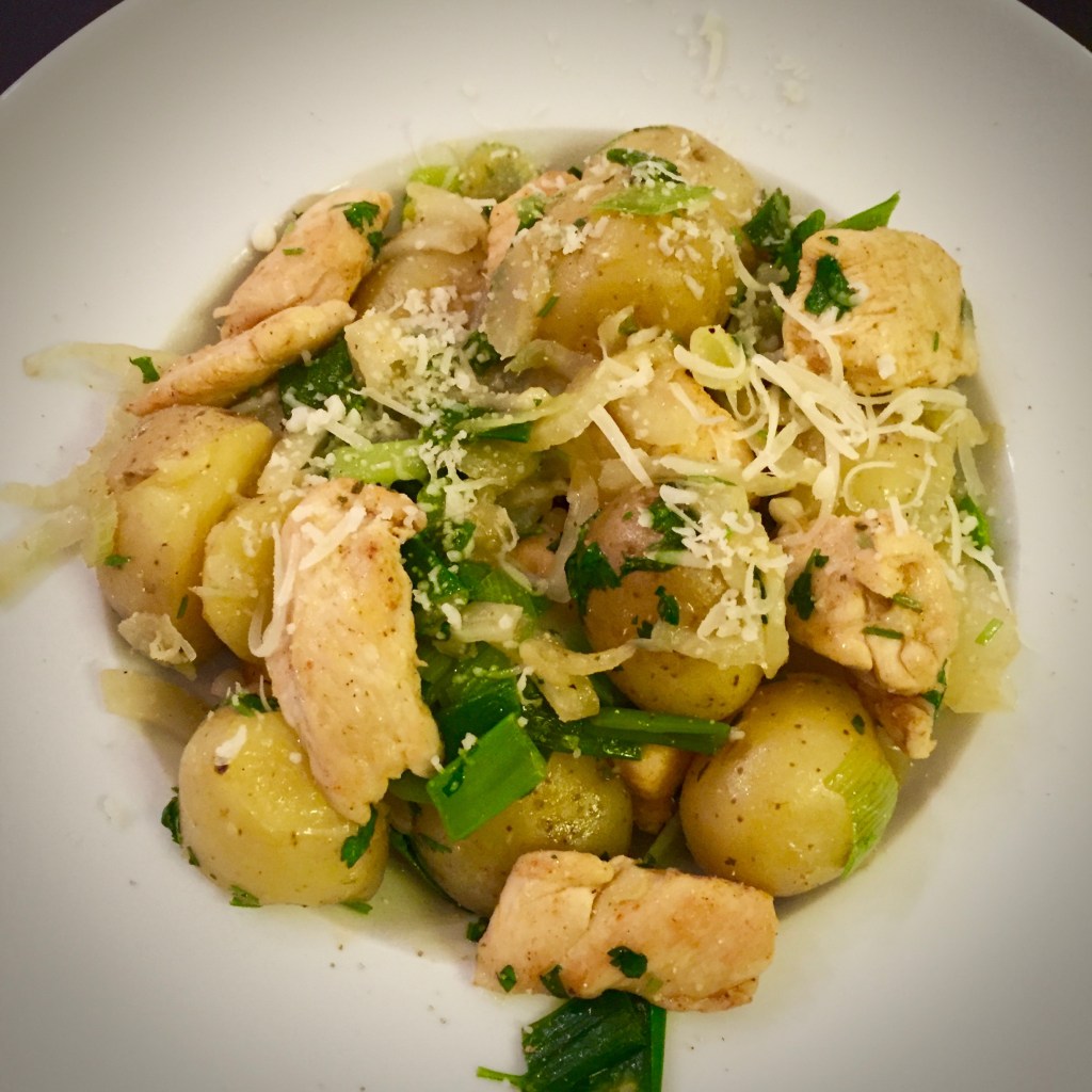 Chicken, Fennel and Baby Potato Stir-Fry