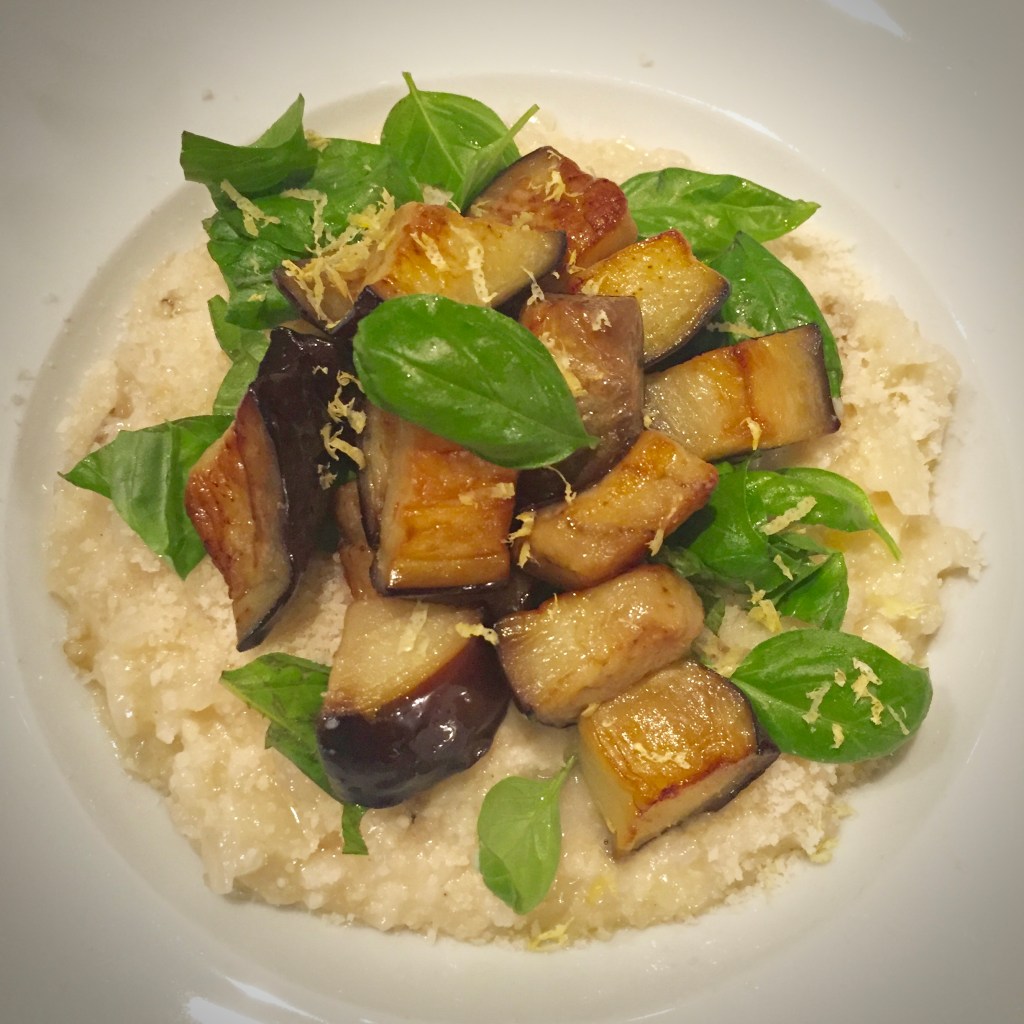 Lemon and Aubergine Risotto by Yotam Ottolenghi