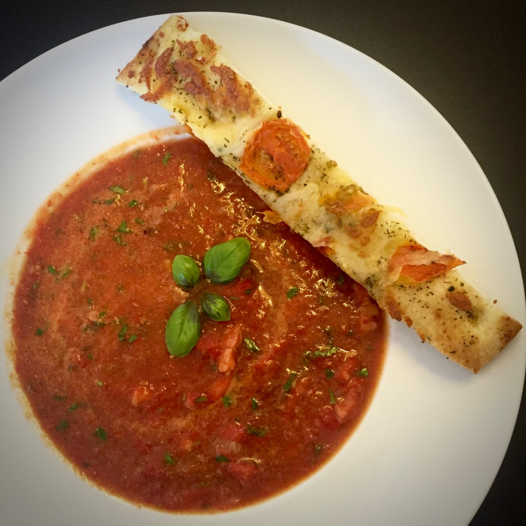 Oven-roasted Pepper and Tomato Soup