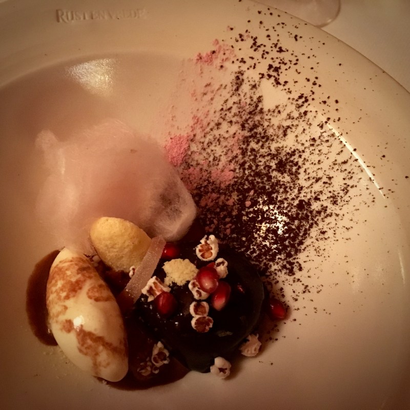 White Chocolate and Pomegranate Mousse