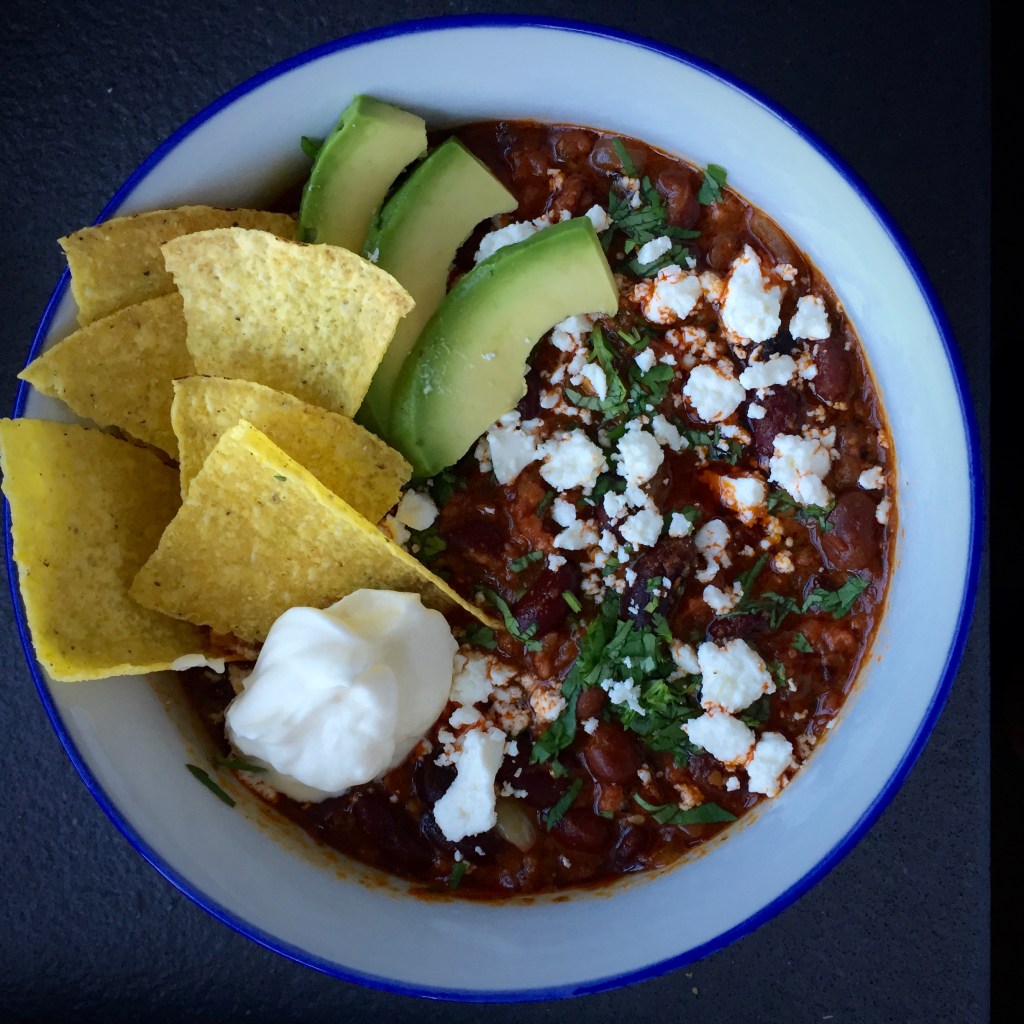 Spicy Chorizo and Pinto Bean Chili