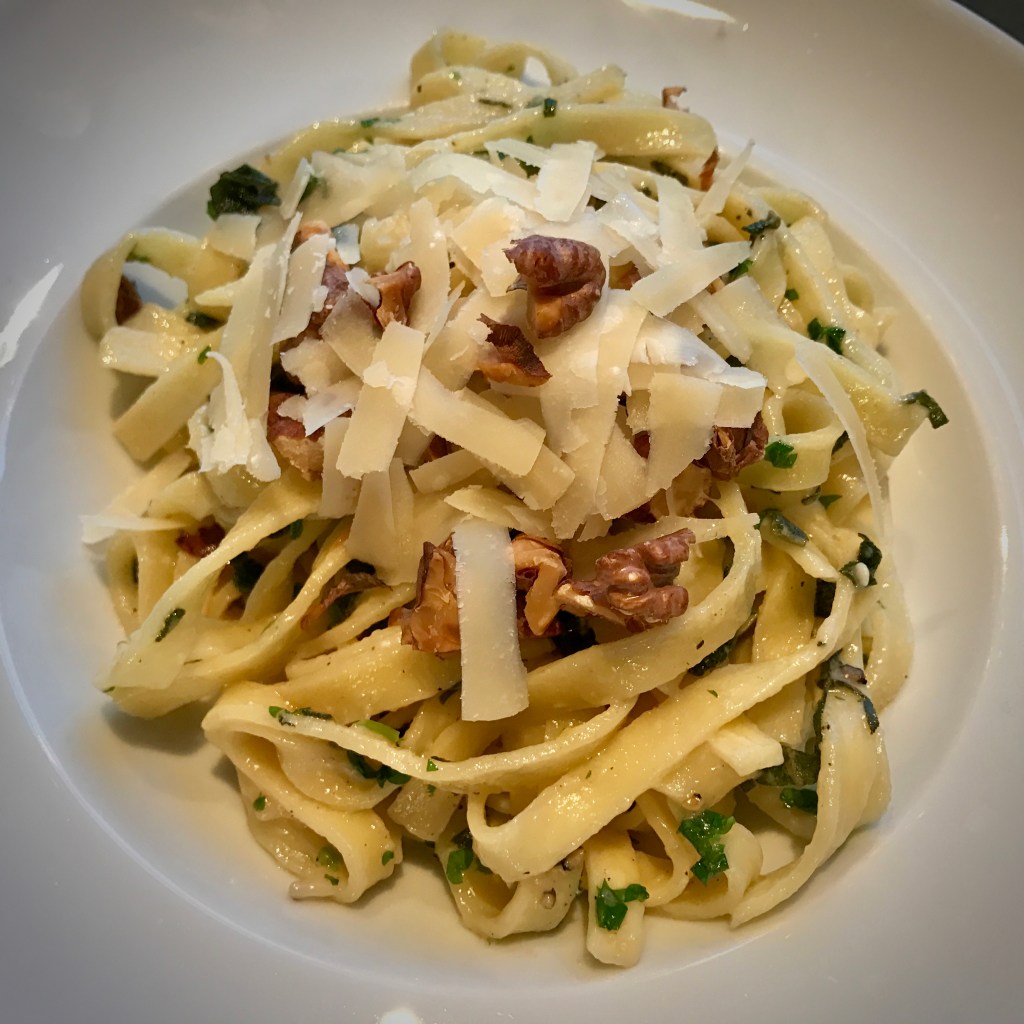 Tagliatelle with Walnuts and Lemon by Yotam Ottolenghi