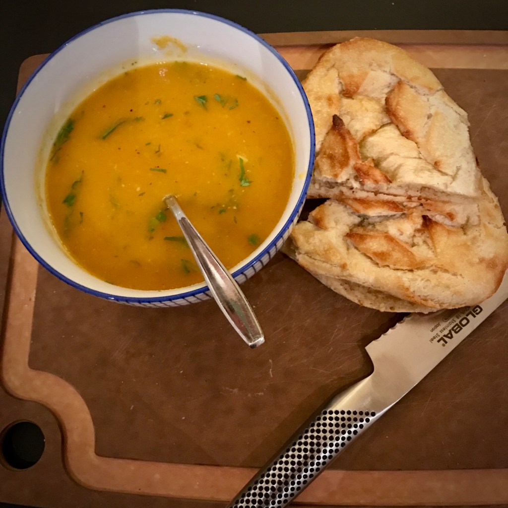 Carrot, Pumpkin, Orange and Ginger soup