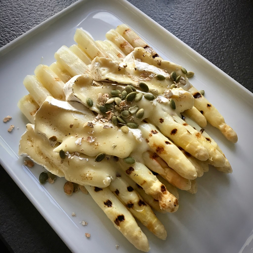 Grilled Asparagus & Camembert