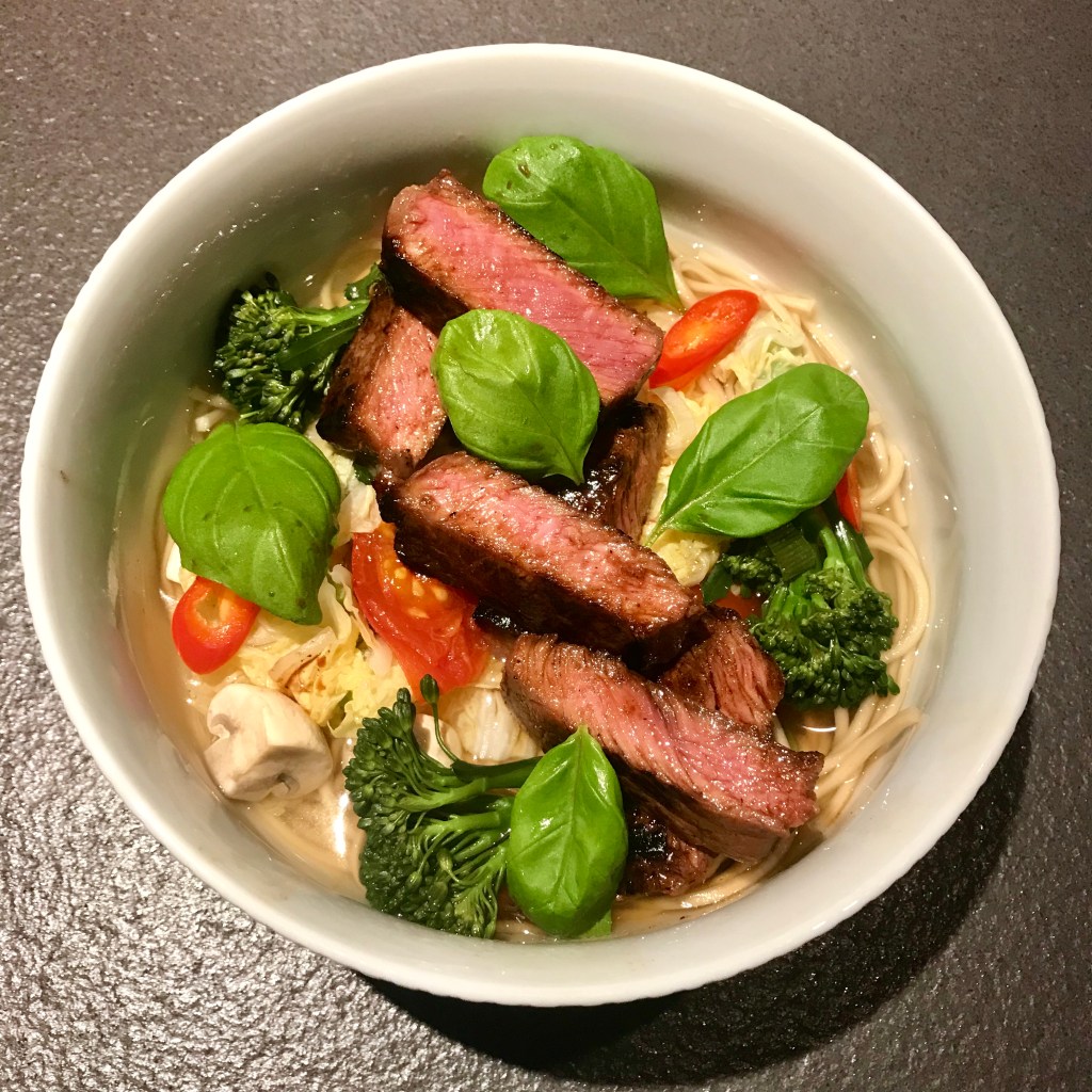 Ramen Bowl with Marinated Beef Sirloin