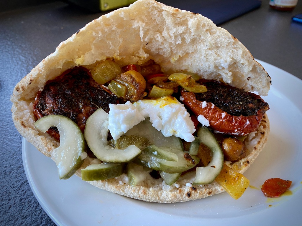 Vegan Mushroom Shoarma with Toum